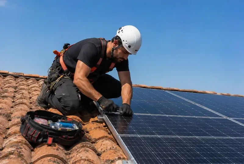 Maintenance et monitoring de panneaux solaires à Wignehies